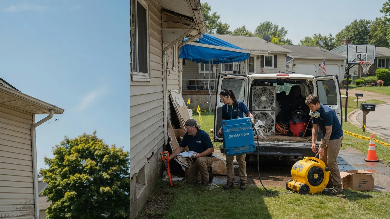 Ceiling Leak Cleanup in Middlesex, NY near me